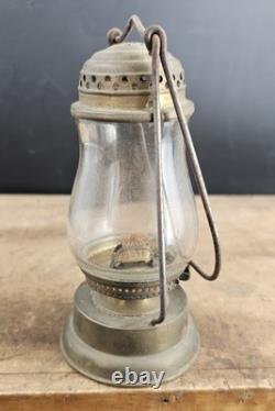 Antique Brass Dietz BOY Lamp Lantern Unusual Unmarked Model