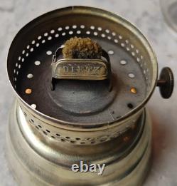 Antique Brass Dietz Convex Skater's Kerosene Lantern 7.5