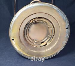 Antique Brass Dietz Dark Deck Lantern Red Kopp Globe Exc. Cond