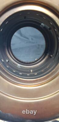 Antique Brass Dietz Dark Deck Lantern Red Kopp Globe Exc. Cond