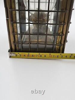 Antique Brass Lantern Junk Light Oil Great Britain Maritime light #2147. VG Cond