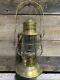 Antique Brass Lantern, Navy Ship WW1 Era Lantern, Glass Globe