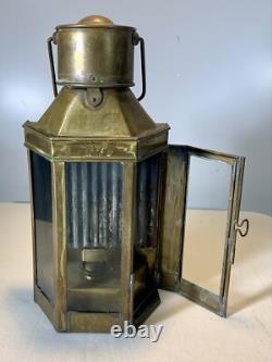 Antique Brass Lantern by Sherwood Made in England