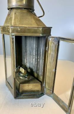 Antique Brass Lantern by Sherwood Made in England