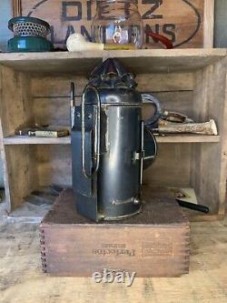 Antique Brass Perko Dark Lantern/Marine Signal Lantern-Mint-Leak Tested & Works