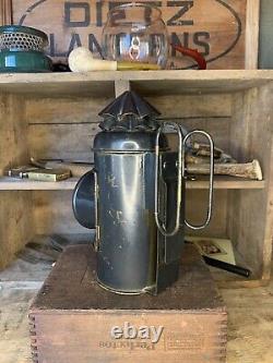 Antique Brass Perko Dark Lantern/Marine Signal Lantern-Mint-Leak Tested & Works