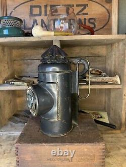 Antique Brass Perko Dark Lantern/Marine Signal Lantern-Mint-Leak Tested & Works