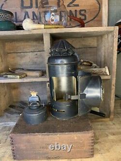 Antique Brass Perko Dark Lantern/Marine Signal Lantern-Mint-Leak Tested & Works