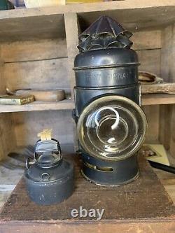 Antique Brass Perko Dark Lantern/Marine Signal Lantern-Mint-Leak Tested & Works