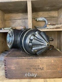 Antique Brass Perko Dark Lantern/Marine Signal Lantern-Mint-Leak Tested & Works