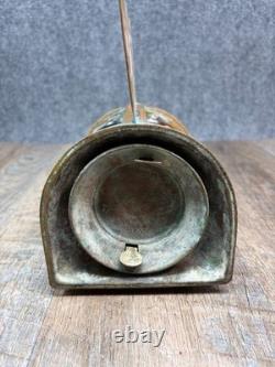 Antique Brass Perko Ship Marine Nautical De-lite Red Green Light Lantern Patina