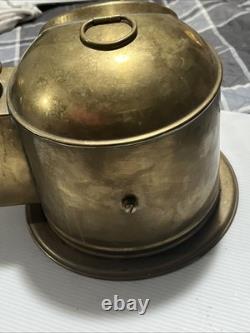 Antique Brass Sestrel Navigation Binnacle gimbal with Compass and Lantern Box