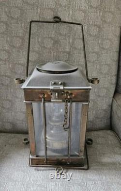 Antique Brass Ship Oil Lantern Nautical Ship Light? 21 Tall