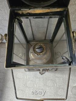 Antique Brass Ship Oil Lantern Nautical Ship Light? 21 Tall