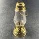 Antique Brass Skater's Lantern Kerosene Oil Lamp Hurricane Globe 19th Century