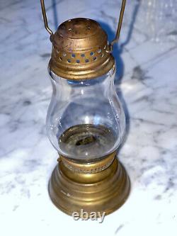 Antique Brass Skaters Lantern. All Orginial. Excellent
