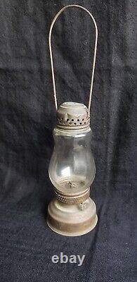 Antique Brass Skaters Oil Lantern ICE SKATING LAMP