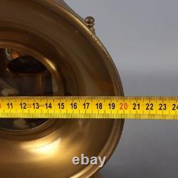 Antique Brass Table Lamp Vintage Car Lantern Electrified 1950