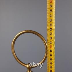 Antique Brass Table Lamp Vintage Car Lantern Electrified 1950