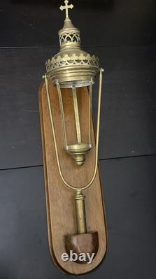 Antique Brass procession lantern lamp religious