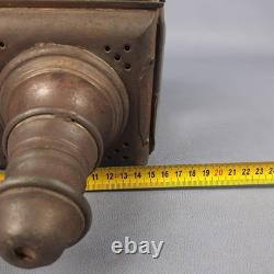 Antique Car Lanterns Rejna Zanardini Milan Iron Brass Glass Early'900