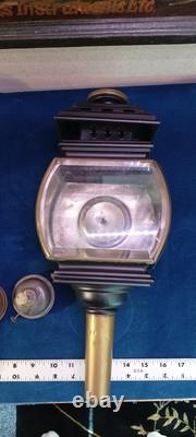 Antique Carriage Lanterns, Lights, Pair of