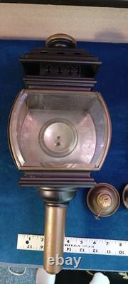 Antique Carriage Lanterns, Lights, Pair of