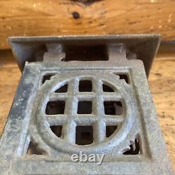 Antique Cast Iron Pagoda Garden Lantern Vintage Rustic Heavy Patina