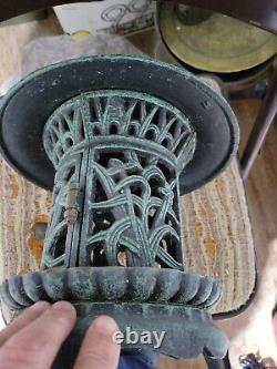 Antique Chinese Cast Iron 3 Legged Pagoda Garden Lantern Late 20th Century