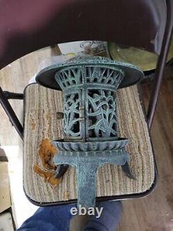 Antique Chinese Cast Iron 3 Legged Pagoda Garden Lantern Late 20th Century