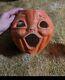 Antique Choir Boy Paper Mache Pulp Halloween Pumpkin Jack O Lantern Mask Large