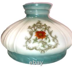 Antique Coleman Lantern #324 Lt. Green Glass Shade Oil/Gas Lamp 1920s