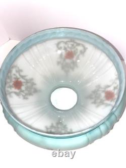 Antique Coleman Lantern #324 Lt. Green Glass Shade Oil/Gas Lamp 1920s