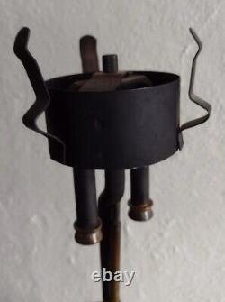 Antique Coleman Quick Lite Kerosene Table Lamp Lantern with Painted Shade