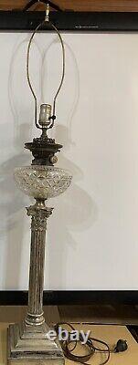 Antique Converted Hinks No2 Oil Lamp 40 Working