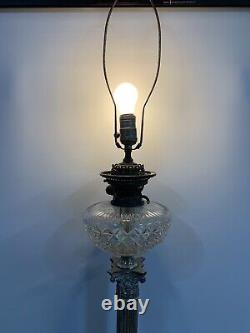 Antique Converted Hinks No2 Oil Lamp 40 Working