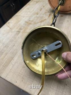 Antique Copper Porch Lantern Vintage Entry Hall Pendant Light Fixture