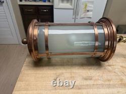 Antique Copper Porch Lantern Vintage Entry Hall Pendant Light Fixture