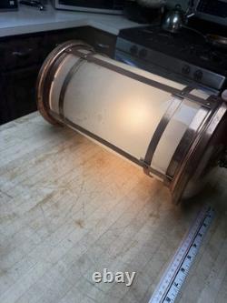 Antique Copper Porch Lantern Vintage Entry Hall Pendant Light Fixture
