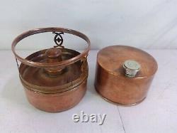 Antique Copper Stove/Oil Lamp/Warmer/Lantern/Candle/Cooker/Heater Compact