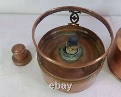 Antique Copper Stove/Oil Lamp/Warmer/Lantern/Candle/Cooker/Heater Compact