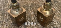 Antique Cuervo Barcelona Lanterns Converted to Modern Lamps Starboard and port