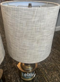 Antique Cuervo Barcelona Lanterns Converted to Modern Lamps Starboard and port