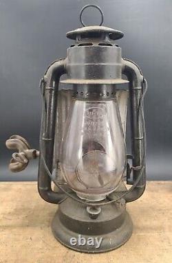 Antique DIETZ Junior tubular Hindi export Side lamp with apparatus bracket