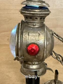 Antique Dazzler Buggy Bicycle Motorcycle Kerosene Lamp Lantern Manhattan Brass