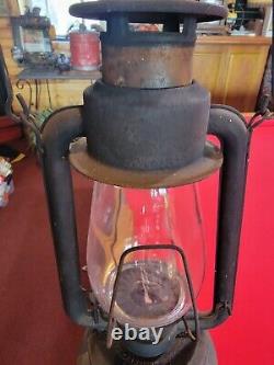 Antique Defiance Lantern Oil Kerosene Barn Railroad No. 200 Rochester New York