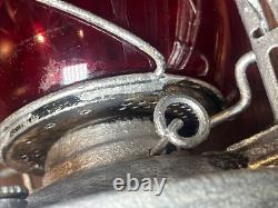 Antique Dietz 2 D Lite Red Globe Loc 8 Lantern Light Train Railroad Railway (B)