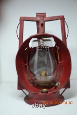 Antique Dietz Acme Inspector Railroad Lamp Lantern New York USA Fitzall Globe