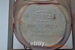 Antique Dietz Acme Inspector Railroad Lamp Lantern New York USA Fitzall Globe