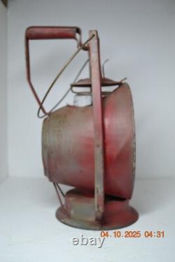 Antique Dietz Acme Inspector Railroad Lamp Lantern New York USA Fitzall Globe